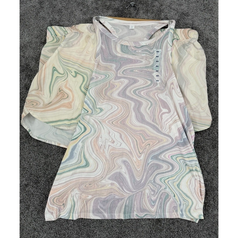 NWT Old Navy Active 2-Piece Set 4X - "Magical Marble" PowerSoft & StretchTech